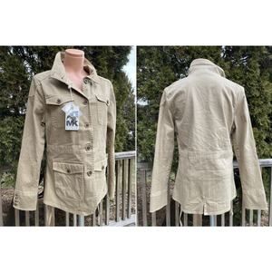 Size L NWT MK Mountain Khakis Cotton Safari Silver Dollar Jacket